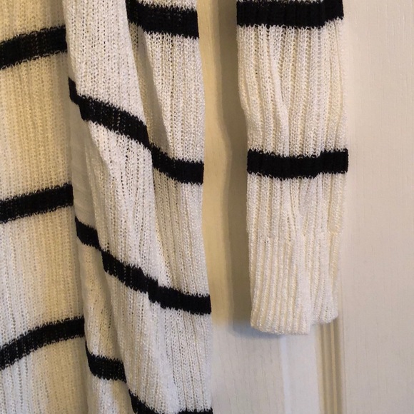 NWOT Sweater Neutral Territory Striped Duster - Picture 6 of 9